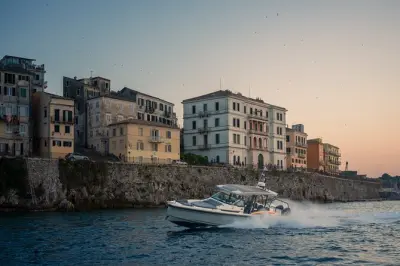 Private speedboat cruise Corfu: Secluded bays and water toys