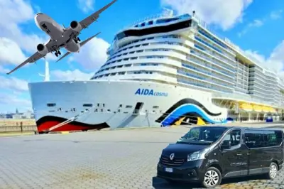 Transfert privé en minivan de Civitavecchia à l’aéroport de Rome