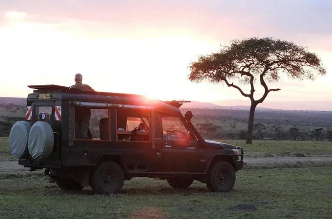 Safari en véhicule ouvert à Maasai Mara au départ de Nairobi