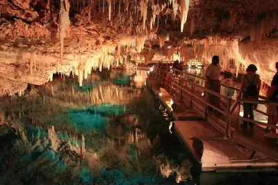 Crystal Caves tour: Underground pools, Horseshoe Bay