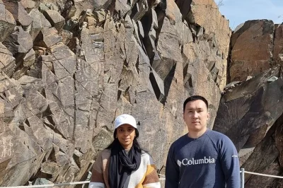 Explore ancient petroglyphs at tanbaly on a guided day trip from almaty. see unesco-listed rock art, learn local history, and enjoy scenic kazakh landscapes.