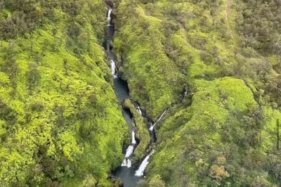 Descubra maui em um passeio de helicóptero sobre as cachoeiras de hana e a cratera do haleakala, com narração de um piloto local. voo de 45 minutos e check-in rápido no heliporto.