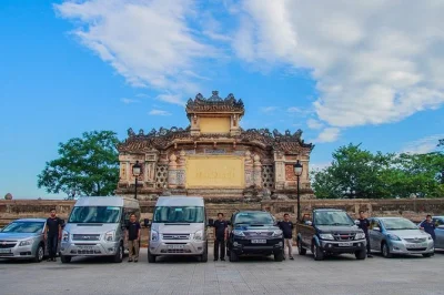 Start your hue day trip with a private car, explore the imperial city, royal tombs, and thien mu pagoda at your own pace. includes pickup and english-speaking driver.