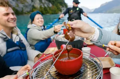 Fondue de chocolate y paseo guiado por la tarde en lago Brienz