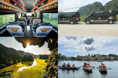 Descubre ninh binh con un paseo en barco por las cuevas de trang an, una caminata a mua cave y un recorrido en bici por pueblos rurales. incluye recogida, comida y guía local.