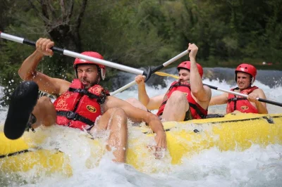 Feel the rush of rafting on cetina river from split, guided by locals. includes transport, pro guides, and a mix of adventure and relaxation in dalmatia’s wild.