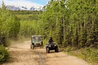 Feel the rush of alaska’s wild trails on a denali atv adventure. ride through creek beds, spot moose, and take in panoramic alaska range views. includes hotel pickup.