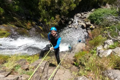 Feel the thrill of beginner canyoning in madeira’s parque ecológico do funchal, with hotel pickup, all gear, and local guides. includes photos & sweet treat.