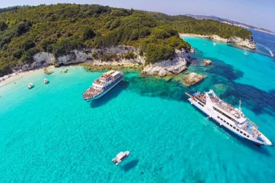 Feel the sea breeze as you cruise from corfu to paxos, swim in antipaxos’ turquoise waters, wander lakka village, and explore the blue caves—all with live guiding.