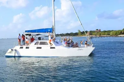 Snorkeling a Isla Mujeres: Catamarano privato con bevande