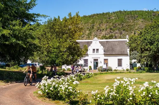 Franschhoek Weinradtour halbtags: Zwei Weinproben