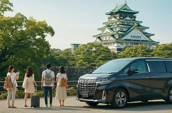 Alquiler privado de Alphard en Osaka con conductor que habla inglés