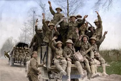 Champ de bataille canadien depuis Arras : Crête de Vimy et Somme