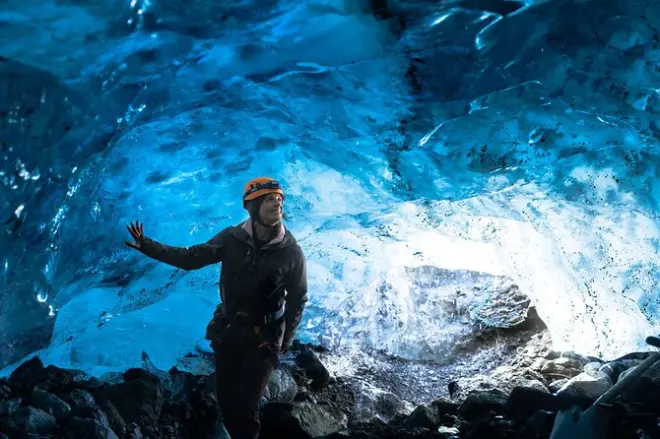Sólheimajökull Blaue Eishöhle und Gletscherwanderung mit Steigeisen