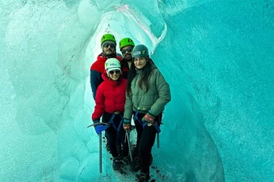 Feel the crunch of crampons on vatnajökull glacier, step inside a blue ice cave, and warm up with coffee and chocolate—includes equipment and expert guide.