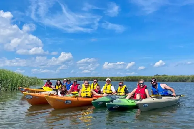 Kayakfahren in Palmetto Bluff: Geführte Tour durch Salzwiesen