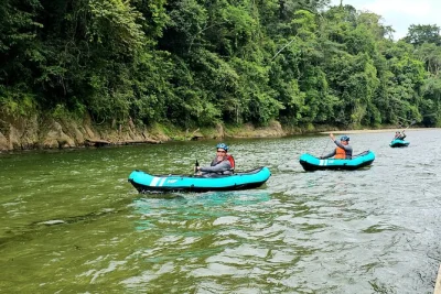 Feel the rainforest on a panama kayak tour with waterfall swim, embera village visit, and local lunch. includes pickup from panama city or casco viejo.