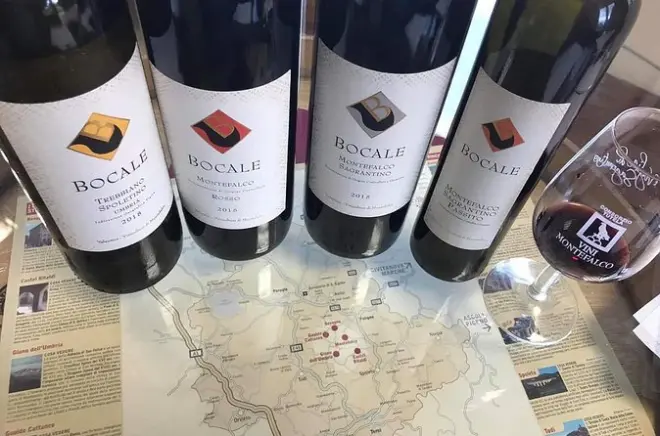 Weinverkostung in Montefalco: 4 Weine mit Bruschetta