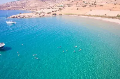 Rina's Cave and Koufonisia cruise from Naxos: Swim and lunch