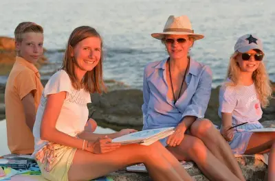 Watercolor Painting Workshop: Seaside Istria Sunset Class
