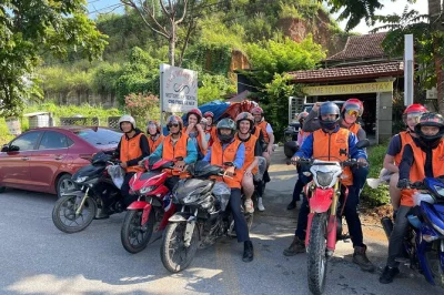 Feel the wind on a ha giang loop motorbike tour, ride ma pi leng pass, meet local families, and stay in traditional houses. includes meals, pickup, and english guide.