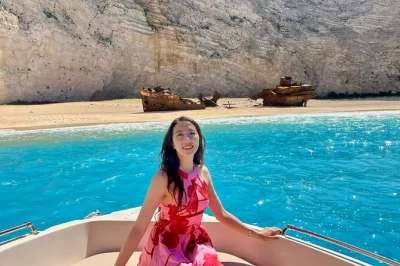 Feel the salt on your skin at shipwreck beach, swim in the blue caves, taste olive oil at a mountain village, and enjoy door-to-door pickup on this full zakynthos day trip.