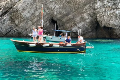 Feel the sea breeze on a capri boat tour, swim by faraglioni rocks, explore blue & green grottos, and relax with drinks. includes towels and snorkeling gear.