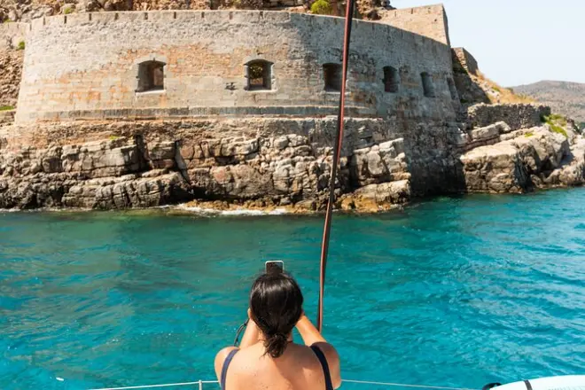 Catamaran d’Agios Nikolaos : Baignade à Kolokytha et Spinalonga