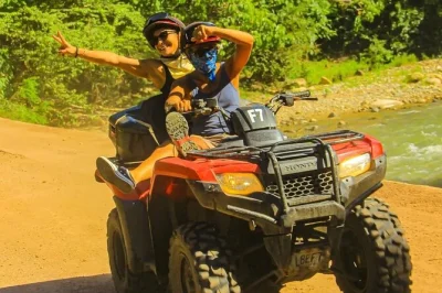 Feel the rush of an atv ride from puerto vallarta into the sierra madre, with riverside lunch, stops in local villages, and a guide. includes photos & helmet.