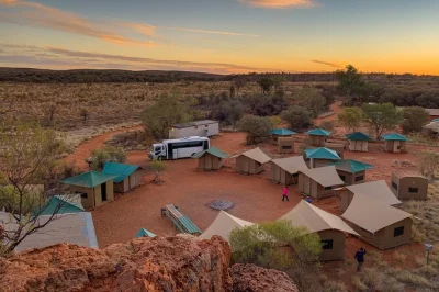 Feel the red centre’s wild silence on a 3-night camping trip—sunrise at uluru, hikes in kata tjuta, stories with guides, and kings canyon’s epic walls. includes pickup.