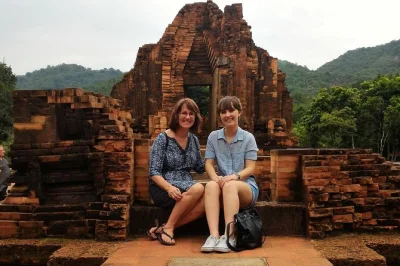 Arrive at my son sanctuary before the crowds, explore ancient temples with a local guide, spot wildlife, and enjoy quang noodles breakfast—includes hotel pickup.