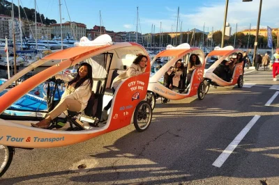 Sinta a vibe de nice com um tour privado de bike taxi—explore vieux nice, place massena, promenade des anglais e histórias locais. inclui busca no hotel.
