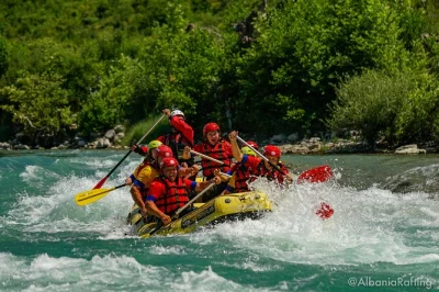 Feel the wild energy of albania’s vjosa river on a rafting day trip from gjirokastër, with local guides, all equipment, and easy pickup from the rafting base.