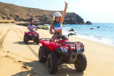 Feel baja’s wild side on an atv ride from cabo—desert trails, migriño beach, and a tequila tasting. includes hotel pickup, safety gear, and local guide.