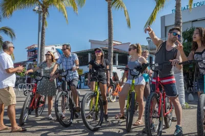 Cycle puerto vallarta’s neighborhoods, taste tacos and local dishes, visit the malecon and old town, and end with a drink on the beach. includes lunch and guide.