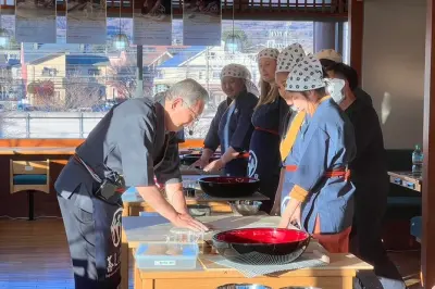 Aula de preparo de macarrão soba em Karuizawa: Faça soba