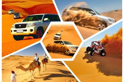 Vivi l’emozione di un safari nel deserto di doha con cammelli, sandboarding e quad. include pick-up, tè locale e sosta al mare interno di khor al udeid.