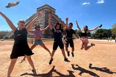 Erlebe chichen itza, schwimme im cenote ik kil und erkunde die ruinen von coba bei einem kleingruppen-ausflug ab playa del carmen. inklusive hotelabholung und mittagessen.