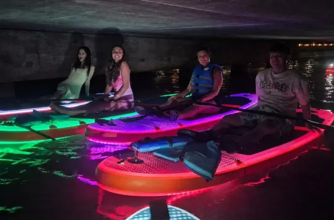 Night Glow Paddleboard Tour Daytona Beach: LED-lit waters