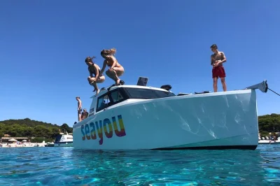 Feel the adriatic on a private speedboat day trip from split or brac. swim at blue lagoon, explore hvar & vis, visit the blue cave. includes wifi & local guide.