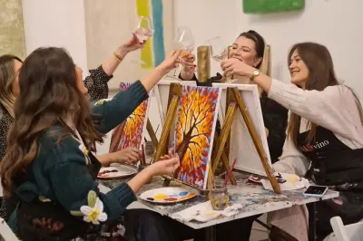 Rijeka Paint and Wine Party: Unlimited Wine, Take Canvas
