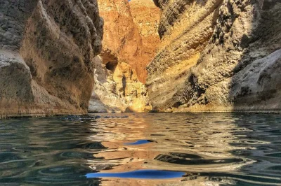Swim in wadi shab’s blue pools, hike dramatic canyons, and visit bimmah sinkhole on a full-day tour from muscat with lunch and hotel pickup included.