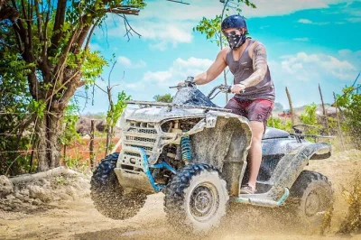 Ride atvs through punta cana’s jungle, swim in a cenote, taste dominican coffee and chocolate, and visit macao beach. book your adventure now.