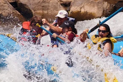 Feel the splash on durango’s animas river with a half-day family rafting trip, local guide, all gear included, and easy pickup—kid-friendly rapids for everyone.