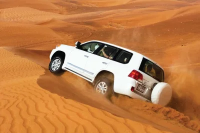 Vivez les dunes rouges de dubaï, le dune bashing, les balades à dos de chameau et un dîner bbq avec danse orientale et spectacle tanura. réservez votre safari désert dès maintenant.