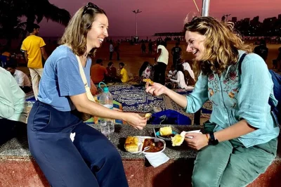 Follow a local guide through mumbai’s chowpatty beach, bhuleshwar, and mohammed ali road for a street food tour packed with snacks, sweets, and real city flavor. includes all food and transport.