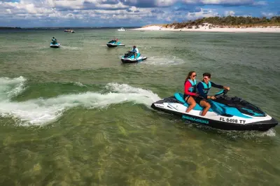 2-Hour Jet Ski Tour Shell Island: Dolphins & Shallow Waters