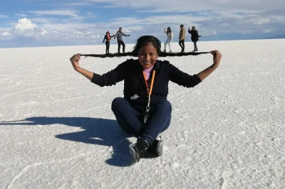 Feel the crunch of salt underfoot at salar de uyuni, snap photos at the train cemetery, and watch sunset’s mirror magic—includes boots, lunch, and guide.