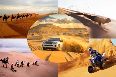 Vivi l’emozione del dune bashing vicino a doha, cavalca i cammelli con i locali, prova il sandboarding e rilassati al mare interno. include pick-up, guida e bevande.