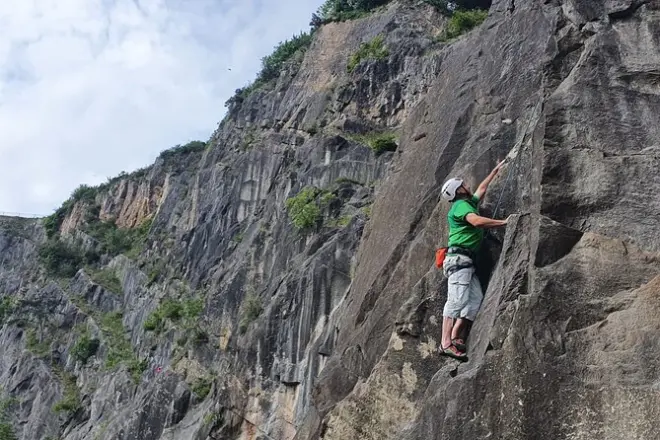 Escalada en Avon Gorge: 30 metros en Idleburger Buttress